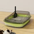thumbnail image 1 of Litter Box, High Sided Litter Box, Semi Enclosed High Bar Structure,Easy Mobility, Anti-Leakage,Splashs Proof,Easy Clean Spacious Size,with Scoop Suitable for Indoor & Outdoor, 1 of 6