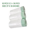 thumbnail image 1 of Litter Box Liners, 30 Count Jumbo Cat Litter Pan liners, Drawstring Litter Liner Bags For Litter Box. Thick Large Cat Litter Liner XL, Eco Friendly Pet Cat Supplies(94cm x 45cm), 1 of 7