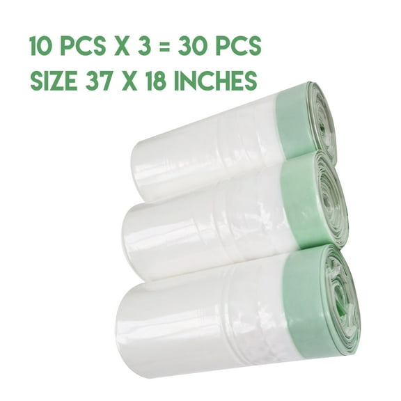 Litter Box Liners, 30 Count Jumbo Cat Litter Pan liners, Drawstring Litter Liner Bags For Litter Box. Thick Large Cat Litter Liner XL, Eco Friendly Pet Cat Supplies(94cm x 45cm)