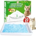 thumbnail image 1 of Litter Box Liners Compatible with Pets Scoopfree Litter Box Refill Tray Rectangle Bags with Anti-scratch Cardboard 20 Pack, 1 of 7