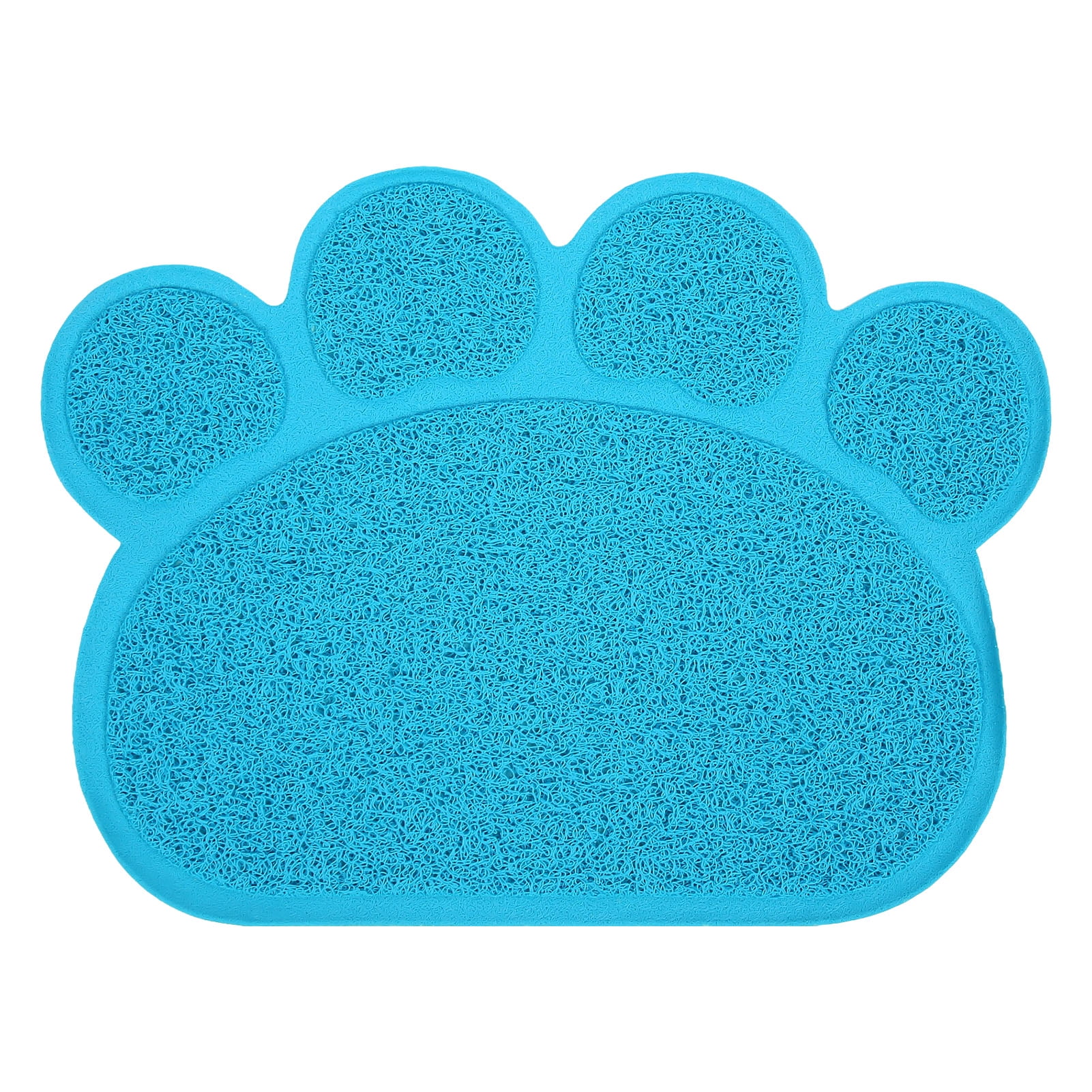 Litter Box Mat Prevent Slip Waterproof Soft Paw Shaped PVC Cat Litter Box Pad for Indoor Floor