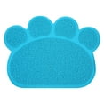 Litter Box Mat Prevent Slip Waterproof Soft Paw Shaped PVC Cat Litter