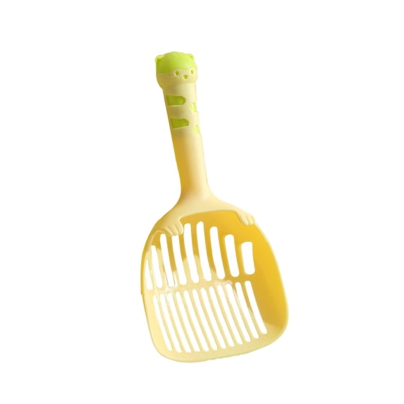 Litter Box Scoop, Cat Litter Scoop, Thickened Plastic, Cat Poop Scooper, Tofu Cat Litter, Fine Grid Sifting, Feline Box, Yellow, 1 Pc
