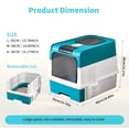 thumbnail image 1 of Litter Box With Lid - Fully Enclosed Cat Potty, Anti-Splashing Toilet, Self-Cleaning With Scoop, Drawer Type Front Entry Top Exit, 1 of 10