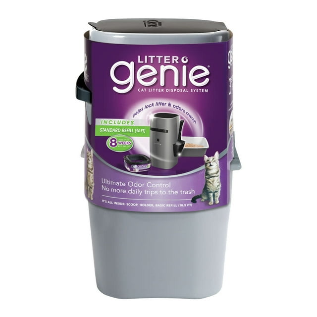 Litter Genie Cat Litter Disposal System with Easy Refill Bags, Odor