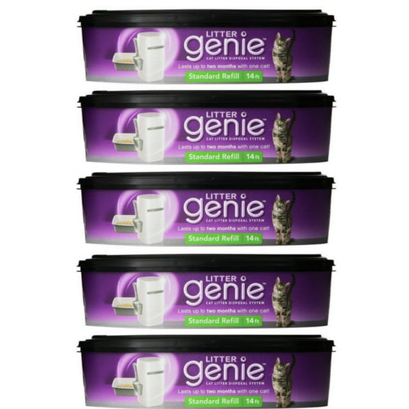 Litter Genie Cat Litter Disposal System Refill, Pack of 5