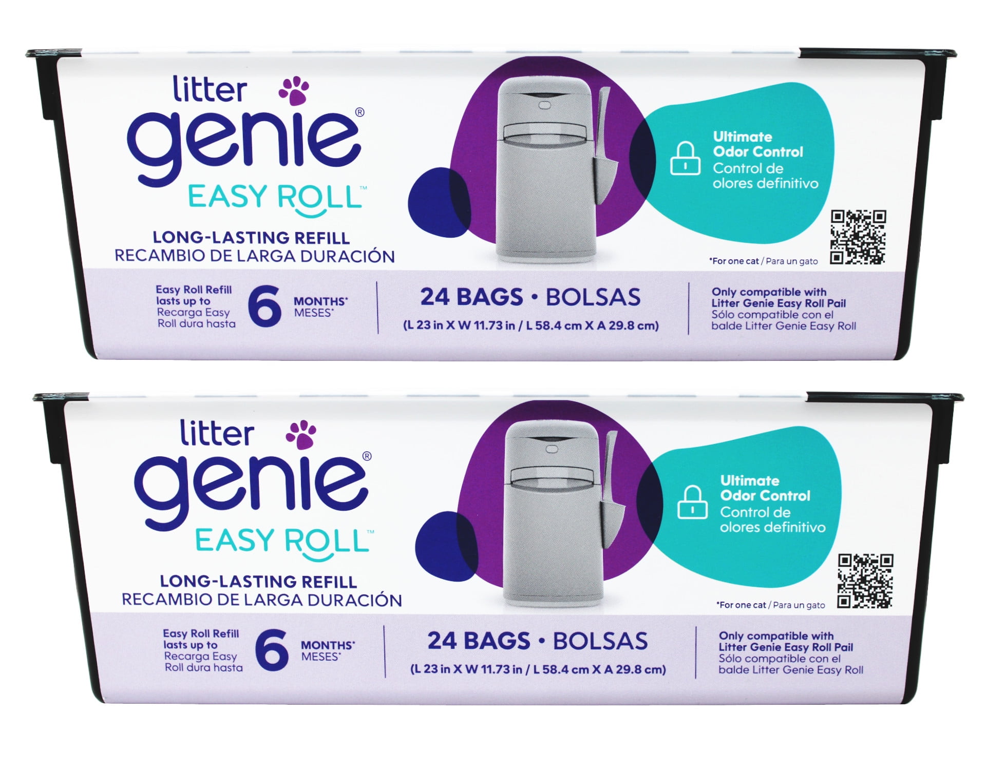 Litter Genie Easy Roll Refill, Cat Litter Disposal System, Ultimate