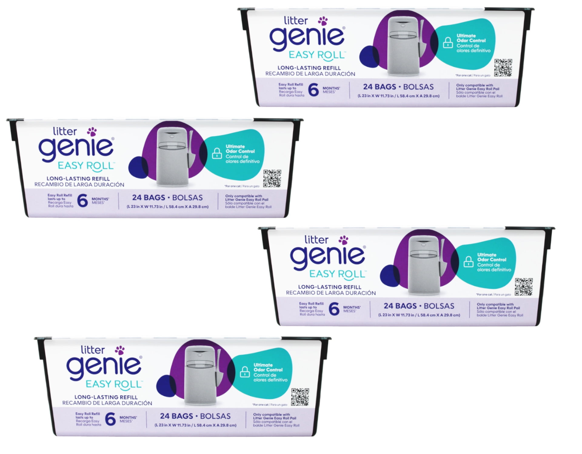 Litter Genie Easy Roll Refill, Cat Litter Disposal System, Ultimate