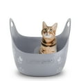 thumbnail image 1 of Litter Genie High-Sided Cat Litter Box with Handles, Silver, 1 of 9