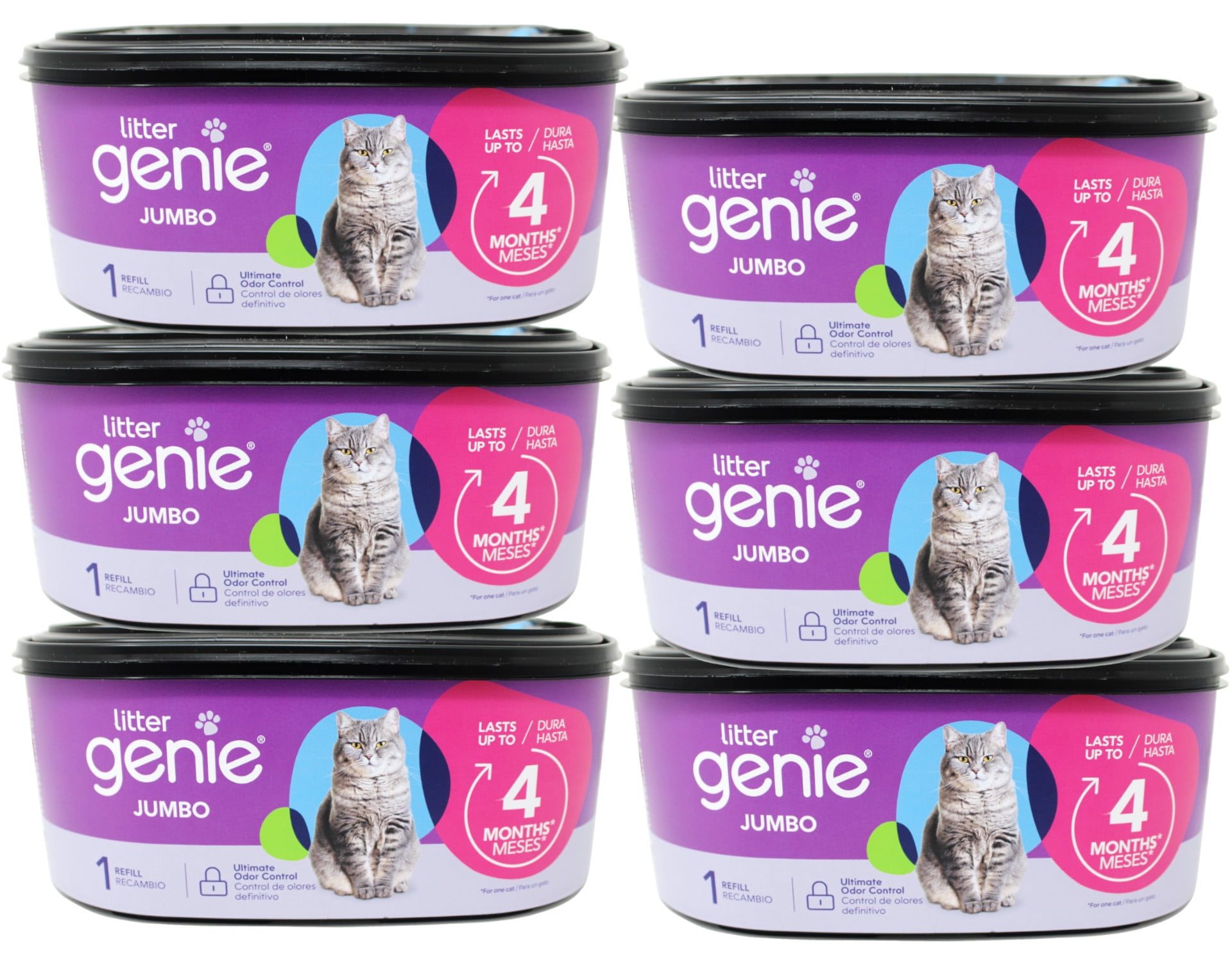 Litter Genie Jumbo Refill, 28ft, 1 Count - 6 Pack