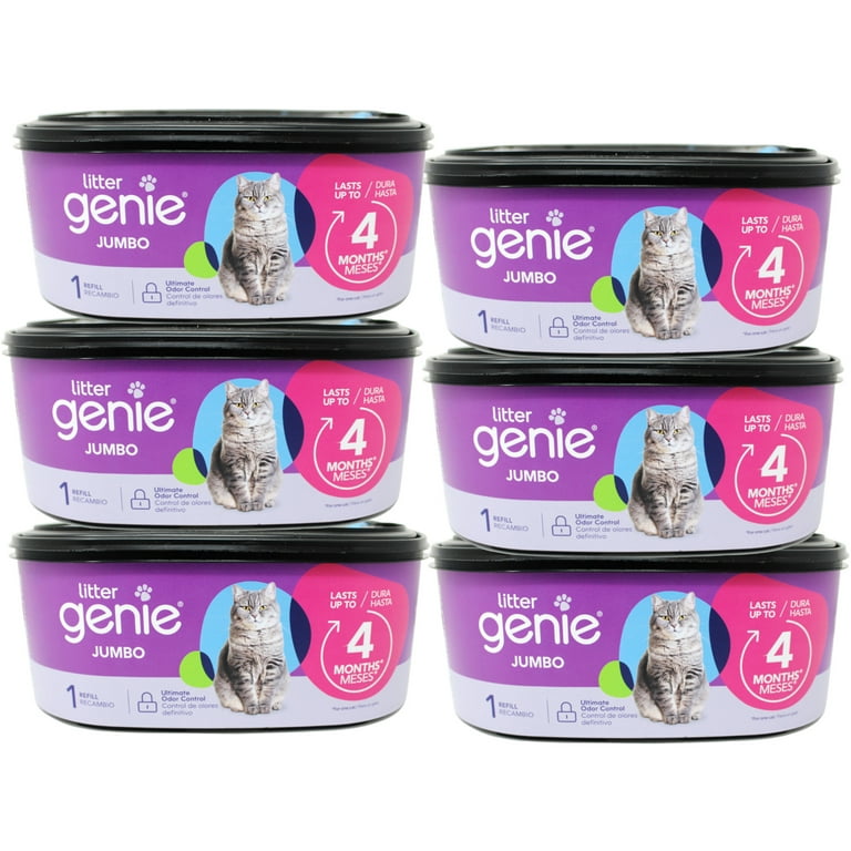 Litter Genie Jumbo Refill 28ft 1 Count 6 Pack Walmart