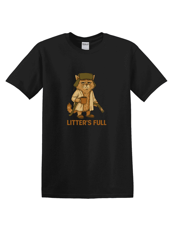 Litter Is Full Cat Graphic T-Shirt