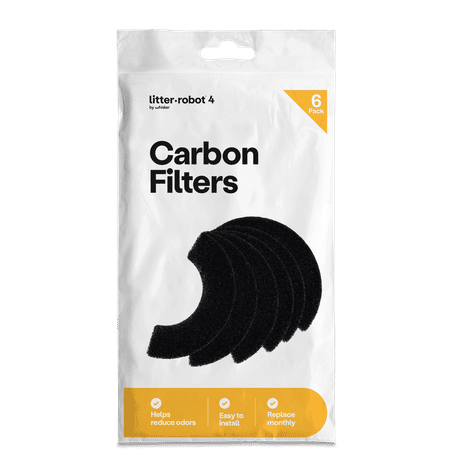Whisker - Litter-Robot 4 Carbon Filters - 6 Pack