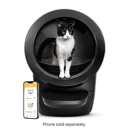 Litter-Robot 4 Automatic Self-Cleaning Cat Litter Box with Step, Black