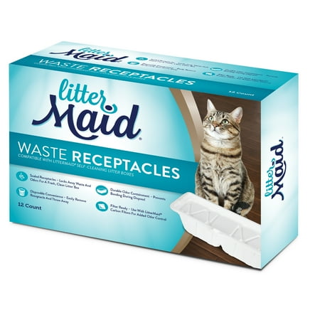 LitterMaid Cat Waste Receptacles, 12-Count