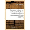 thumbnail image 1 of Critiques sur un livre intitul, 1 of 1