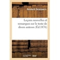 thumbnail image 1 of Litterature: Leçons Nouvelles Et Remarques Sur Le Texte de Divers Auteurs (Paperback), 1 of 1