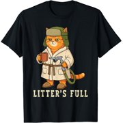 Litters Full Cat Christmas Grumpy For Cat Lovers T-Shirt