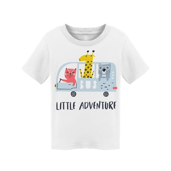 Little Adventure Cartoon Animals Tee Toddler's -Image by Shutterstock