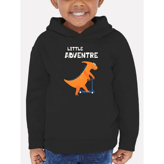 Little Adventure Dino On Scooter Hoodie Toddler -Image by Shutterstock,  5 Toddler