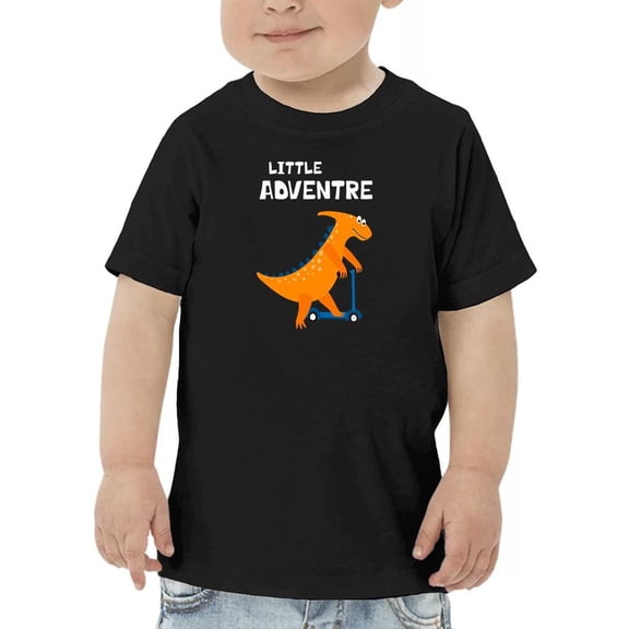 Little Adventure Dino On Scooter T-Shirt Toddler -Image by Shutterstock, 5 Toddler