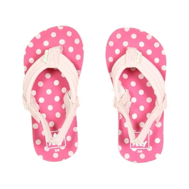 Little Ahi Flip Flops [Pink Polka Dot]