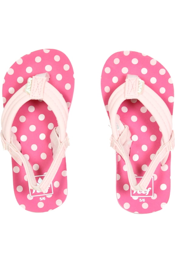 Little Ahi Flip Flops [Pink Polka Dot]