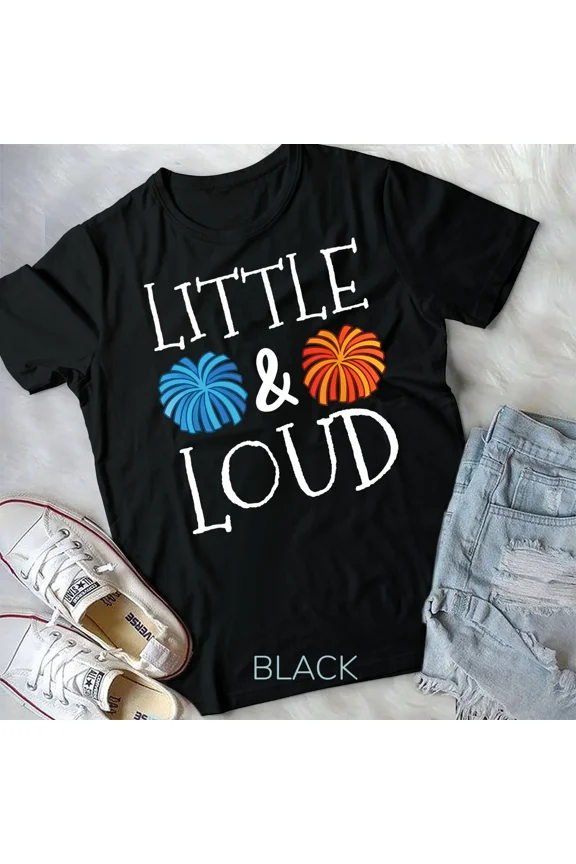 Little And Loud Cheerleader Cheer Squad Cheerleading Unisex Tshirt