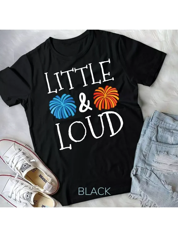 Little And Loud Funny Cheerleader Cheer Squad Cheerleading Unisex T-shirt