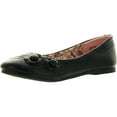 thumbnail image 1 of Little Angel Girls Britt-709E Leatherette Floral Velcro Mary Jane Strap Ballerina Flats, 1 of 4