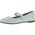 thumbnail image 1 of Little Angel LOLA-768E Girls Leatherette Round Toe Ballet Dress Flats, White, 9, 1 of 4