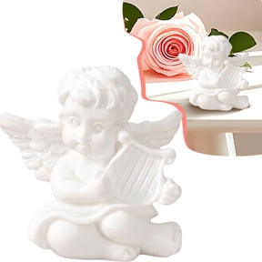 Little Angel Statues Mini Small Resin Angels Figurines for Home Decor (B)