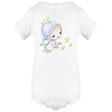 Little Angel With Stars Bodysuit Infant -Image by Shutterstock,  Newborn