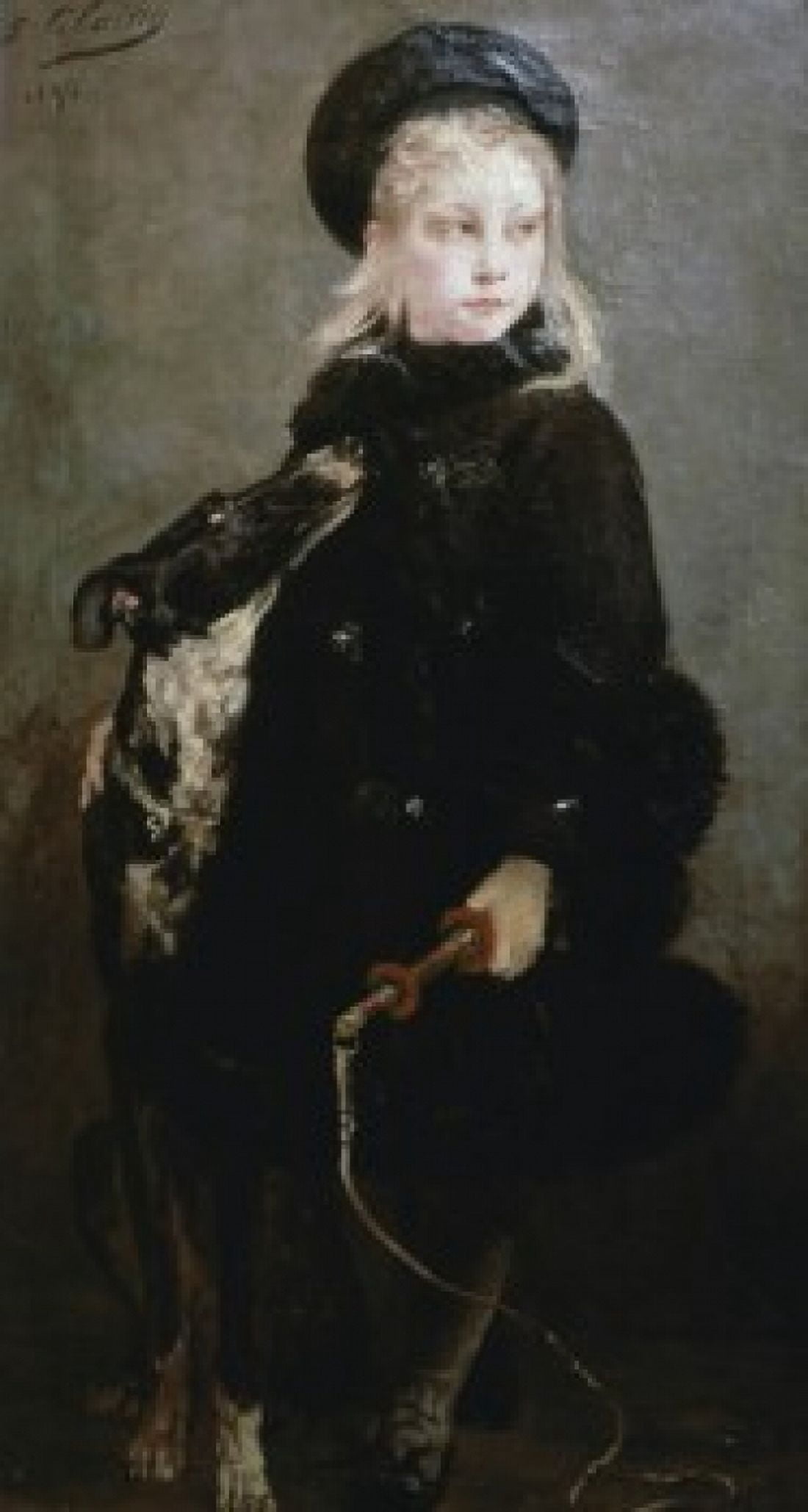 Little Animal Trainer Georges Jules Victor Clairin (1843-1919 French) Canvas Art - Georges Jules Victor Clairin (18 x 24)