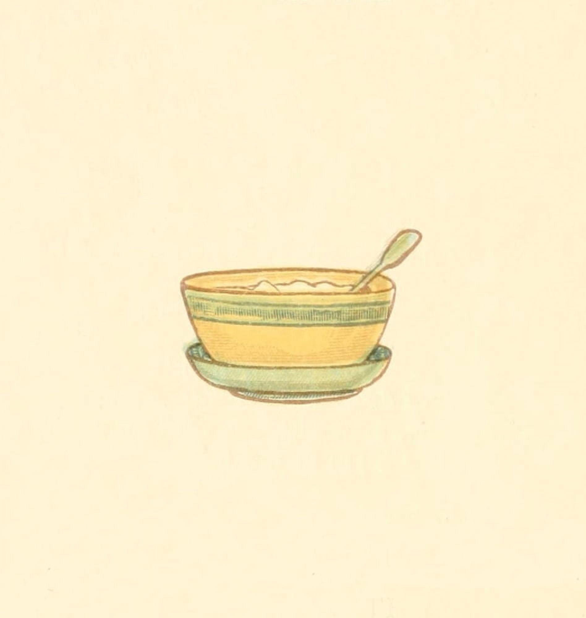 Little Ann & other Poems 1890 Bowl & spoon Canvas Art - Kate Greenaway (18 x 24)