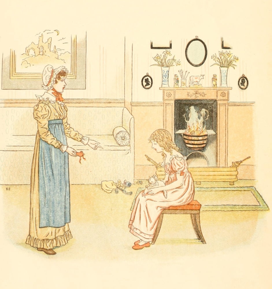 Little Ann & other Poems 1890 Careless Matilda Canvas Art - Kate Greenaway (24 x 36)
