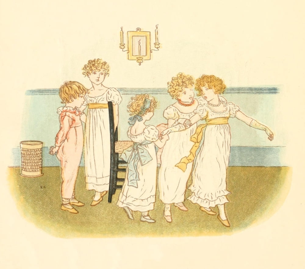 Little Ann & other Poems 1890 Frances keeps her promise Canvas Art - Kate Greenaway (18 x 24)