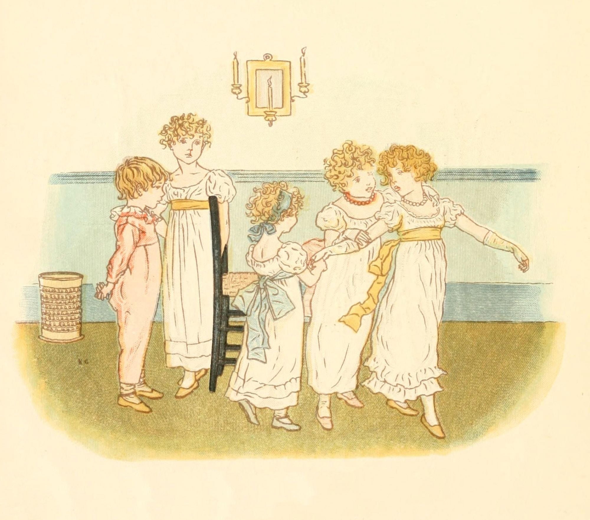 Little Ann & other Poems 1890 Frances keeps her promise Canvas Art - Kate Greenaway (24 x 36)