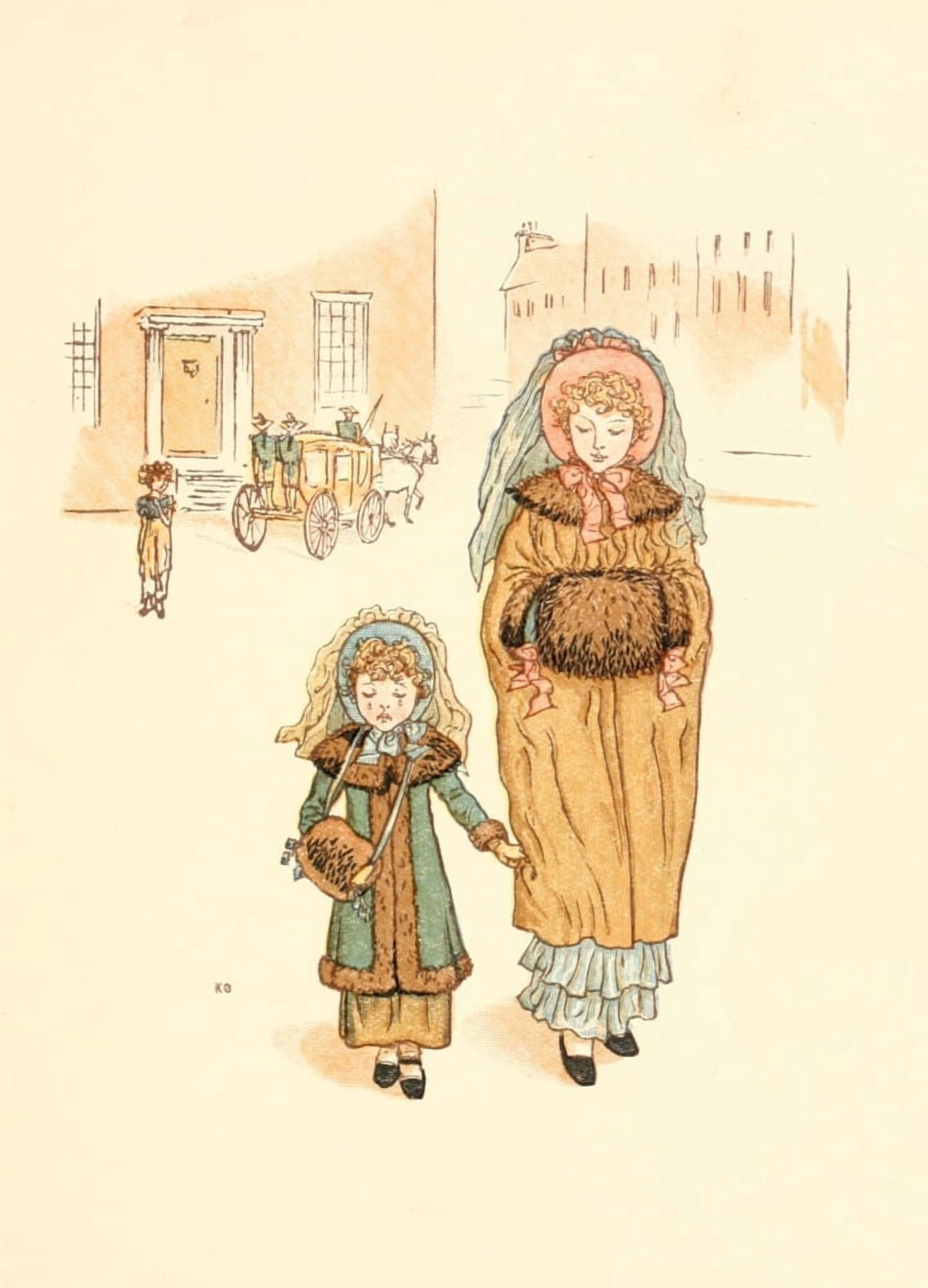 Little Ann & other Poems 1890 Little Ann Canvas Art - Kate Greenaway (24 x 36)