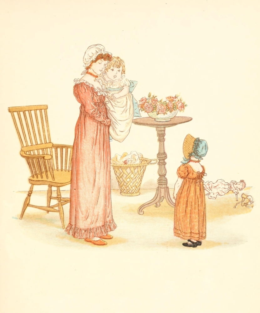 Little Ann & other Poems 1890 Negligent Mary Canvas Art - Kate Greenaway (18 x 24)