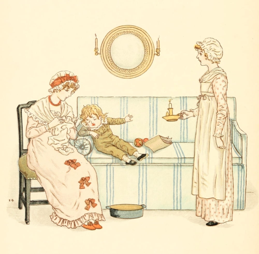 Little Ann & other Poems 1890 Sleepy Harry Canvas Art - Kate Greenaway (18 x 24)