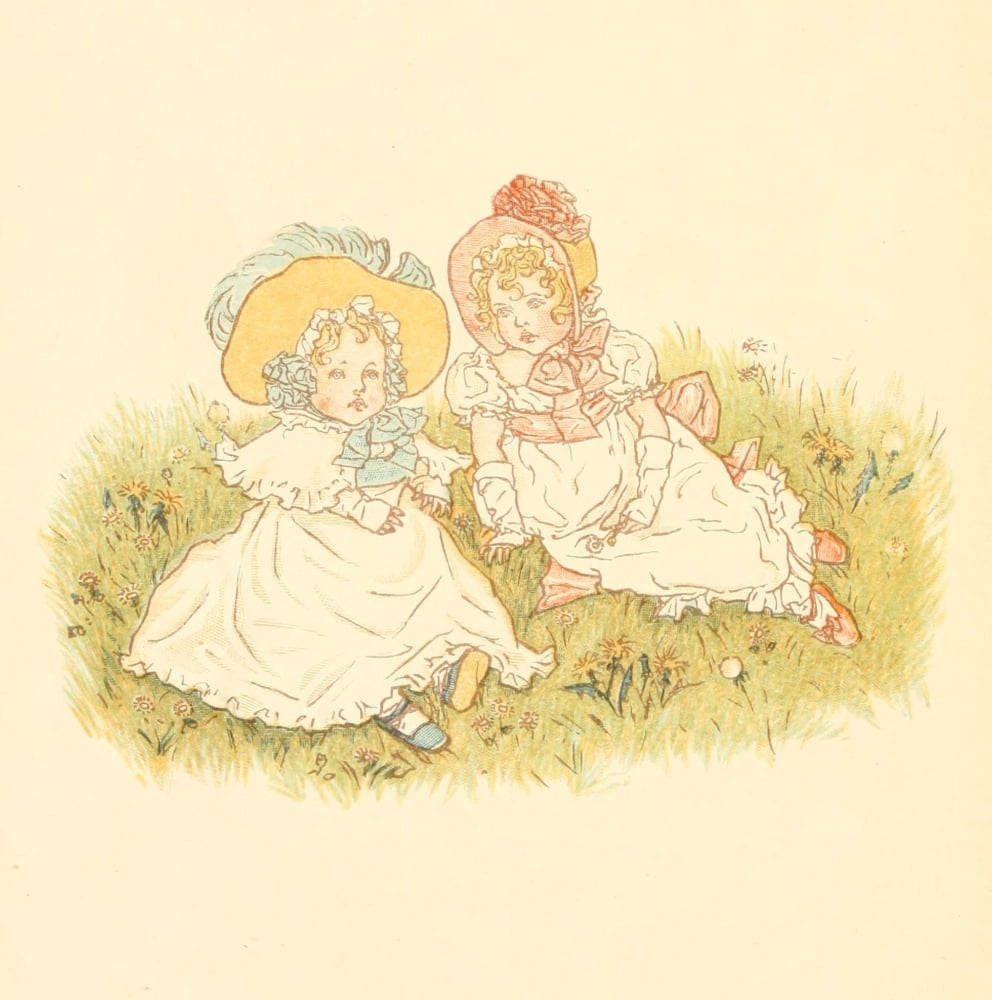 Little Ann & other Poems 1890 Sunday best Canvas Art - Kate Greenaway (24 x 36)