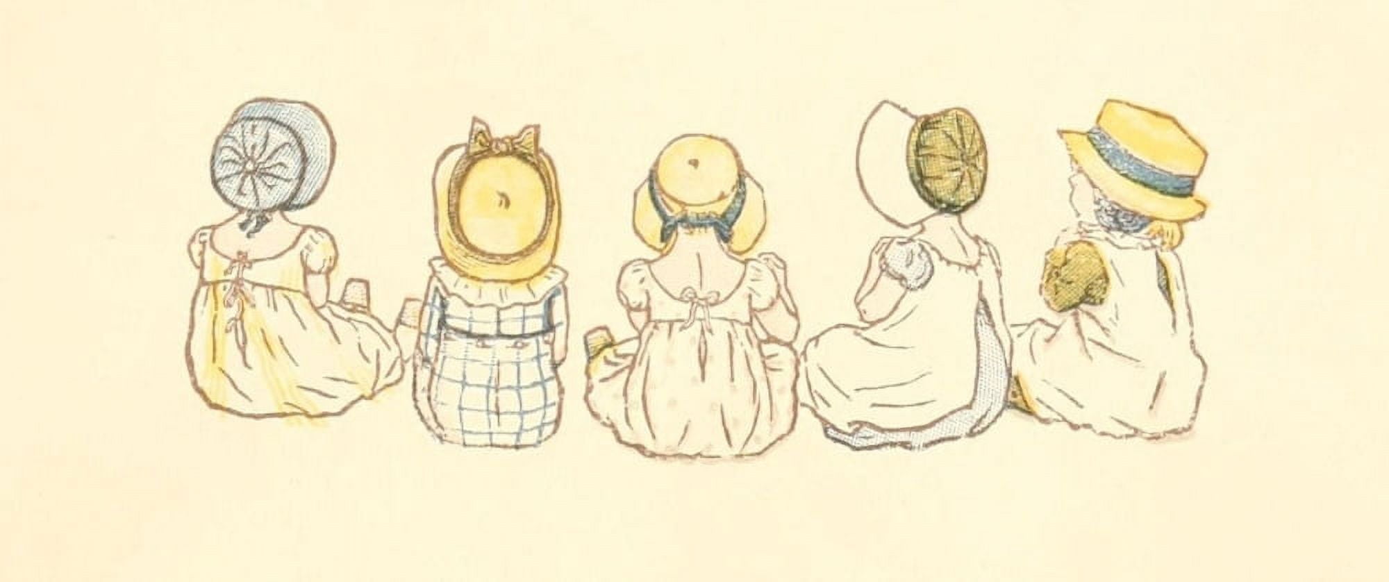 Little Ann & other Poems 1890 Sweet children Canvas Art - Kate Greenaway (24 x 36)