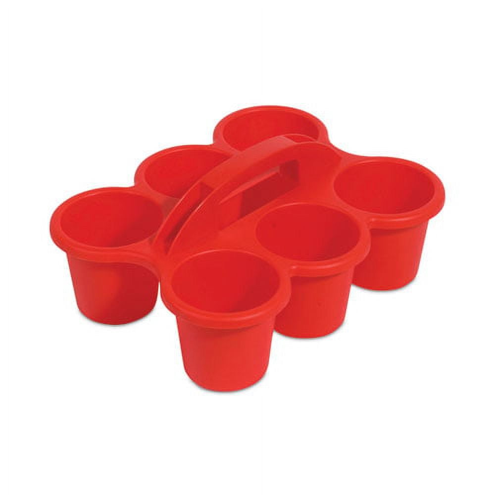 Little Artist Antimicrobial Six-Cup Caddy, Red Little Artist Antimicrobial Six-Cup Caddy, Red