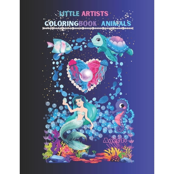 Little Artists Coloring Book Animals: Little Artists Coloring Book, (Paperback)