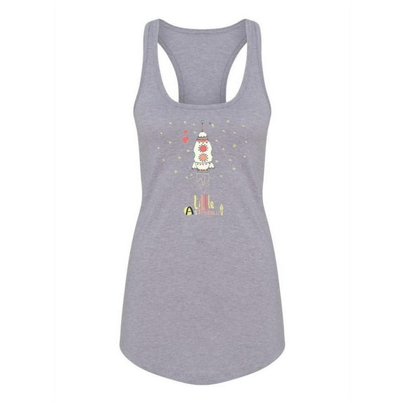 Little Astronaut Quote Tank Women -Image by Shutterstock, Female Small