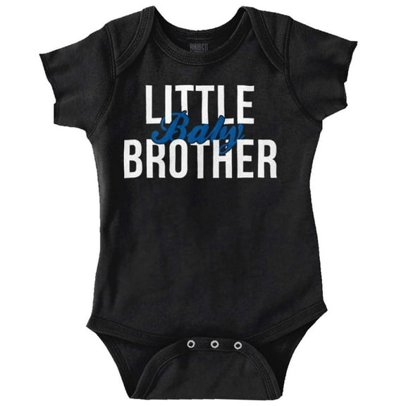 Little Baby Brother Cute Announcement Bodysuit Jumper Boys Infant Baby Brisco Brands NB