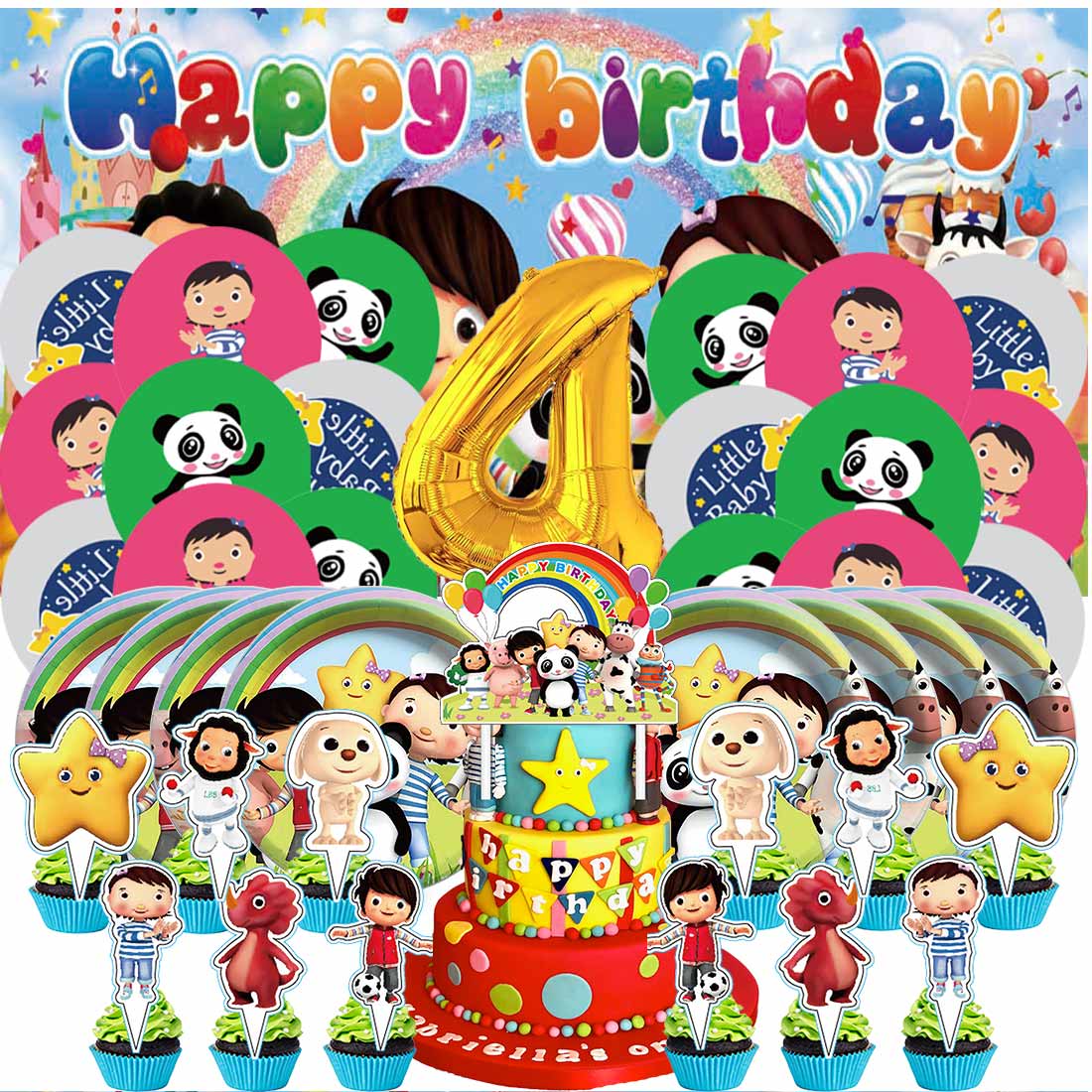 Little Baby Bum Balloons Party Supplies 4th Decor Tableware Birthday little-baby-bum-balloons-party-supplies-4th-decor-tableware-birthday