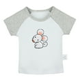 thumbnail image 1 of Little Baby Cute T shirt For Baby, Newborn Babies Animal Mouse T-shirts, Infant Tops, 0-24M Kids Graphic Tees Clothing (Short Gray Raglan T-shirt, 18-24 Months), 1 of 4