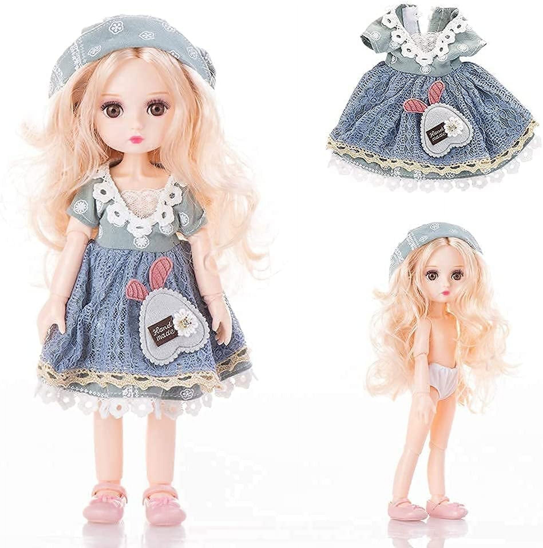 Little Bado BJD Girl Doll 10 Inch 13 Removable Joints 1/6 SD Dolls for Age  3 4 5 6 7 Years Old Kids Dolls for Girls 